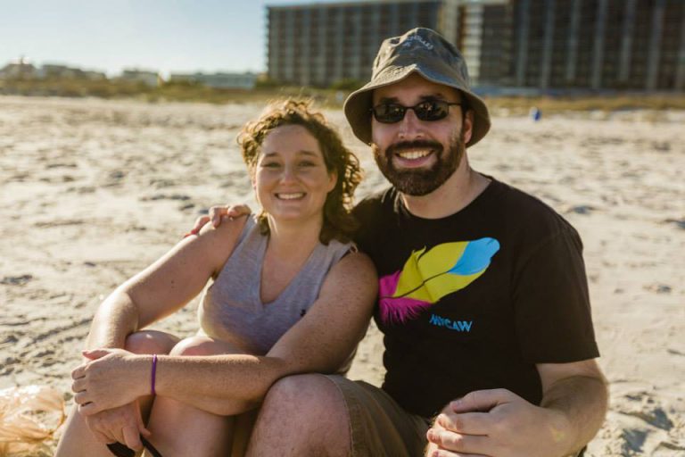 Sanders and Anna at Wrightsville Beach